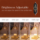 Electric Candle Warmer with Adjustable Arm and Dimmer Timer, Flower Glass Shade