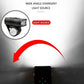 LED Bicycle Light Set with 1000 Lumen Headlight and Red Taillight, 6 Modes