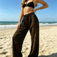 Casual Knit Leopard Print Pants - Jenny