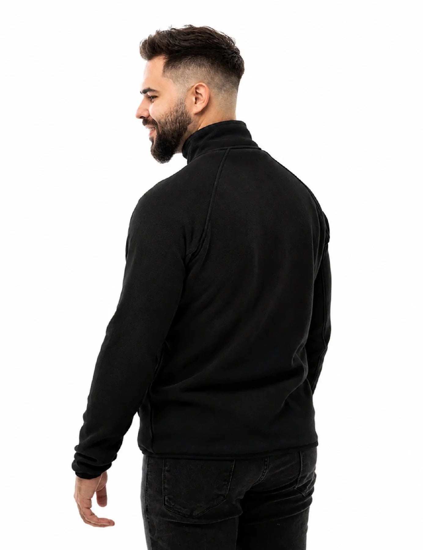 Heated Fleece Jacket with Five Carbon Fiber Zones and Power Bank Compatibility