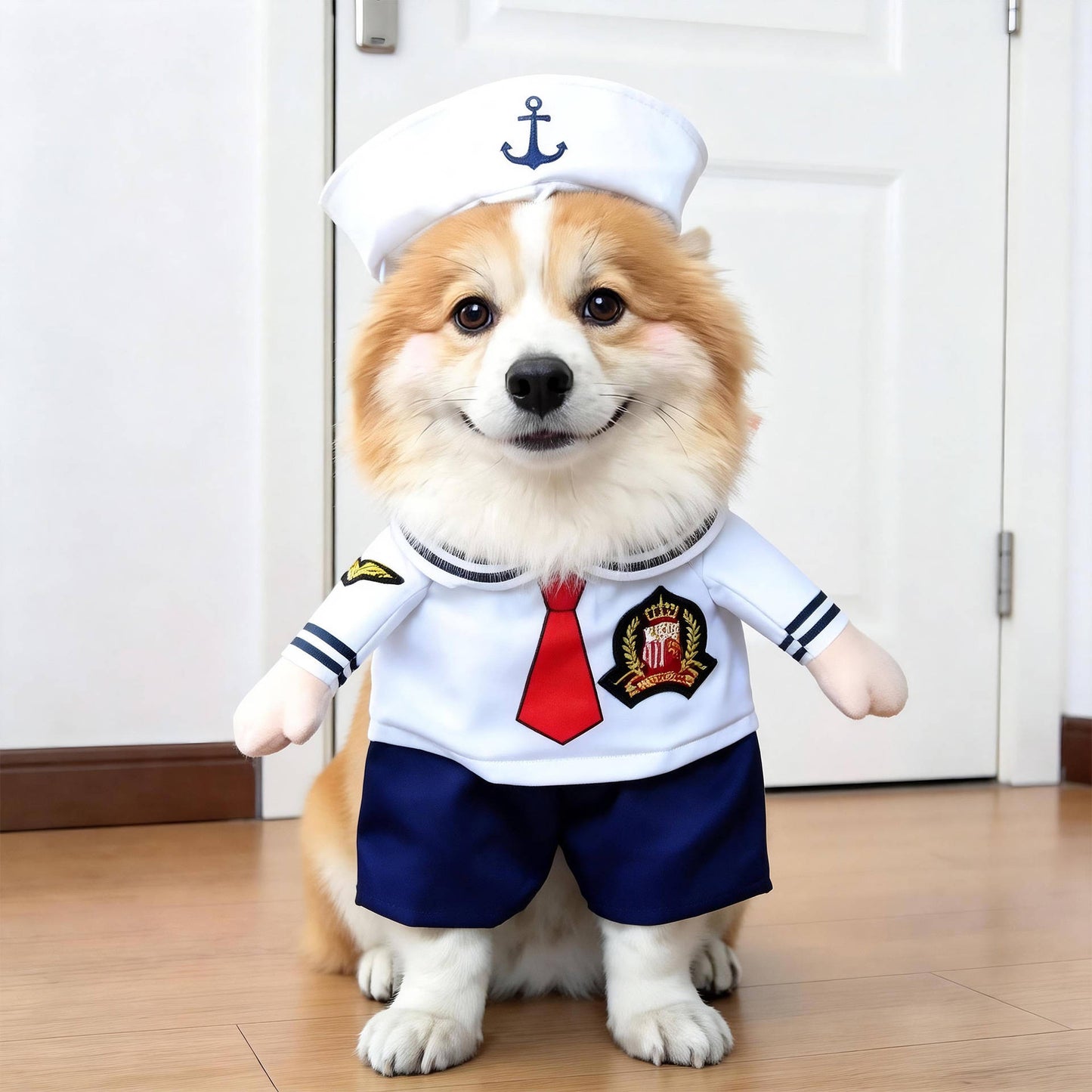 Dog Costume, Creepy Halloween Costume with Padded Arms and 3D Walking Look for Trick or Treating
