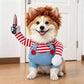 Dog Costume, Creepy Halloween Costume with Padded Arms and 3D Walking Look for Trick or Treating