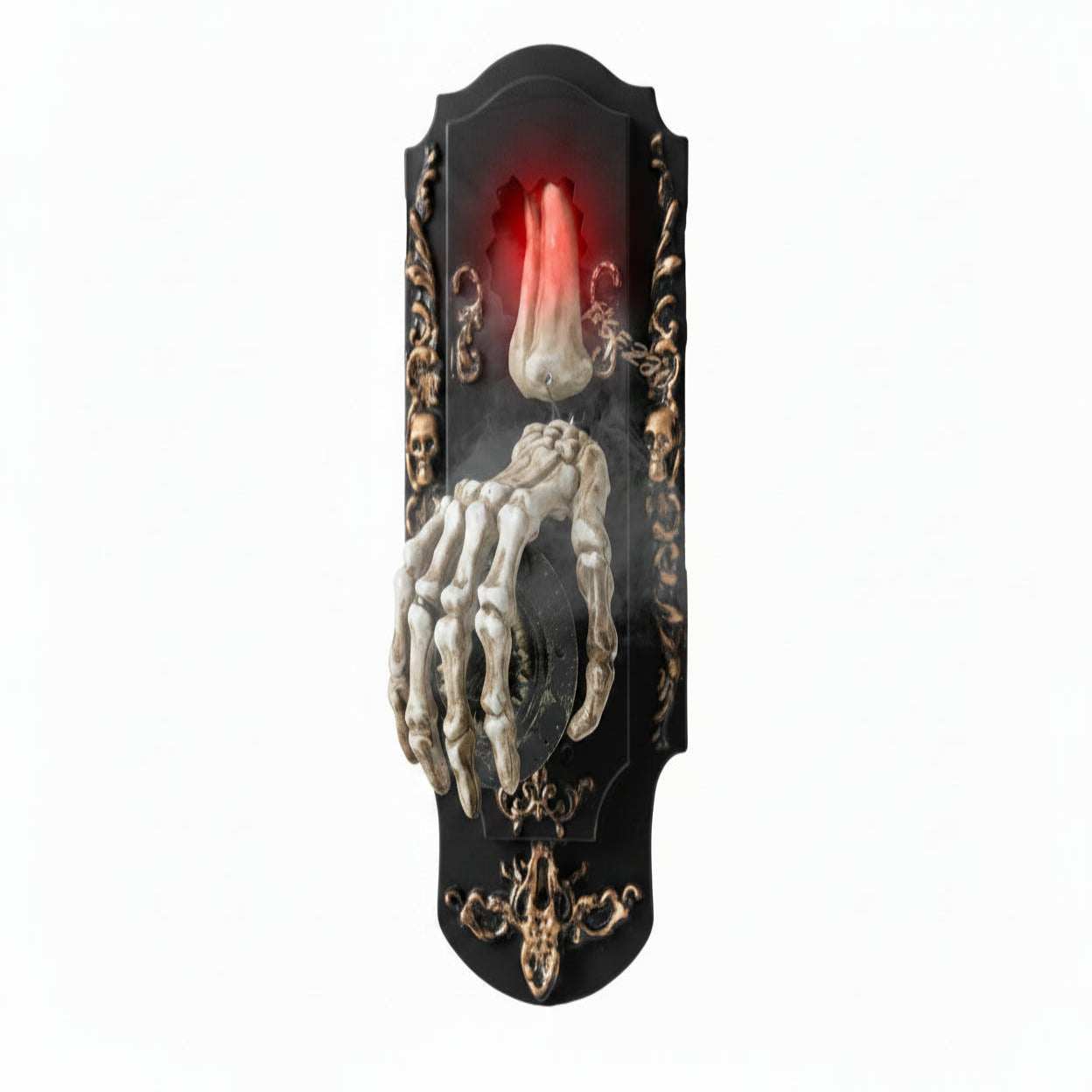 Motion Sensor Doorbell Prop with Sound and Light Effects for Halloween Decorations