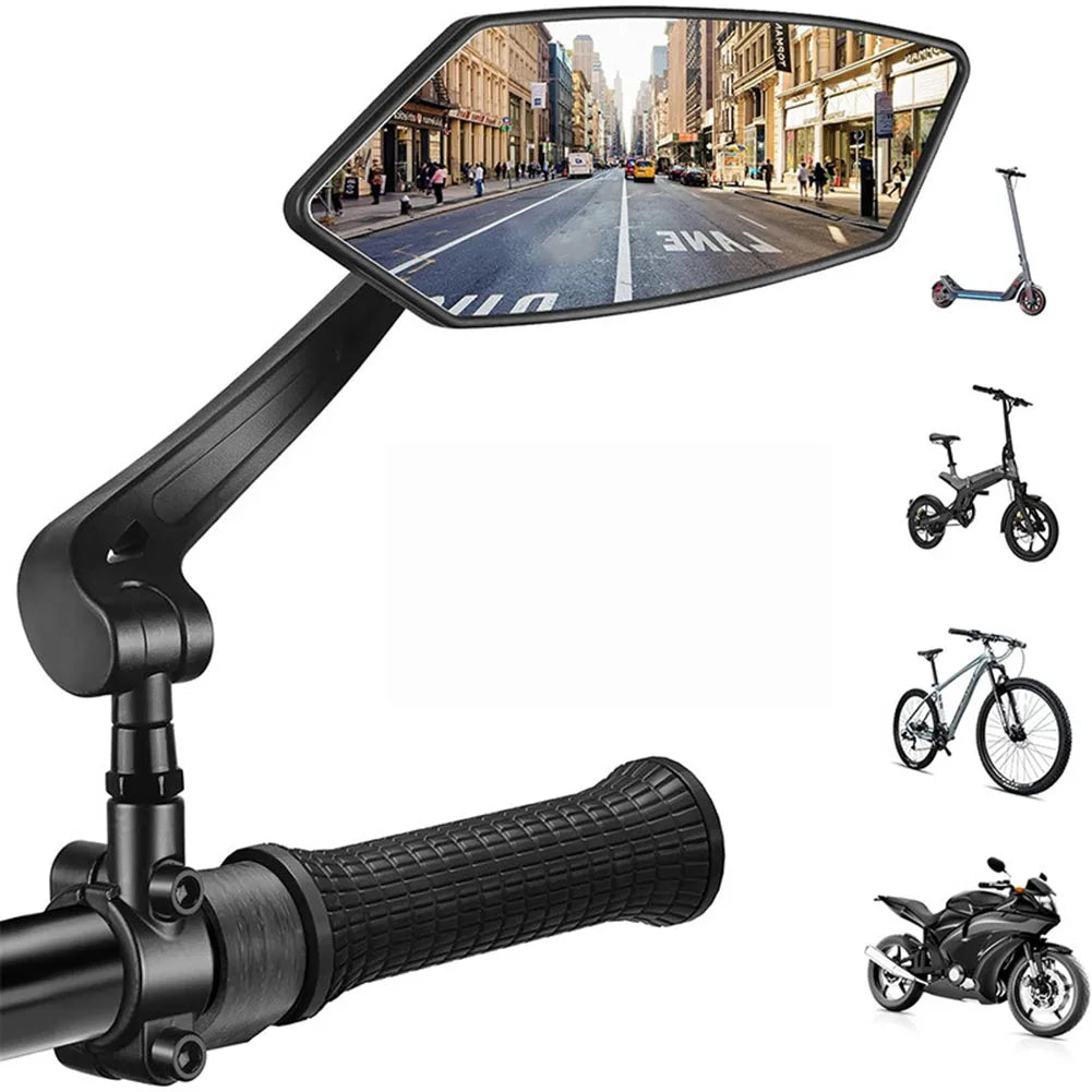 Bike Mirrors, HD Wide-Angle 360° Adjustable Handlebar Mirrors