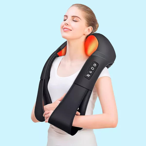 Rotating Node Massager with U-Shaped Design and Adjustable Control Panel