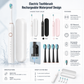 Sonic Electric Toothbrush with Timer and Four Replacement Heads, IPX7 Rated