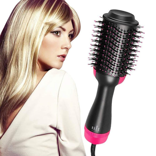 Hot Air Brush with Ceramic Barrel and Four Heat Settings for Drying and  Styling