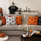 Pumpkin Pattern Cushion Cover with Microfiber Blend Fabric