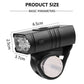 LED Bicycle Light Set with 1000 Lumen Headlight and Red Taillight, 6 Modes