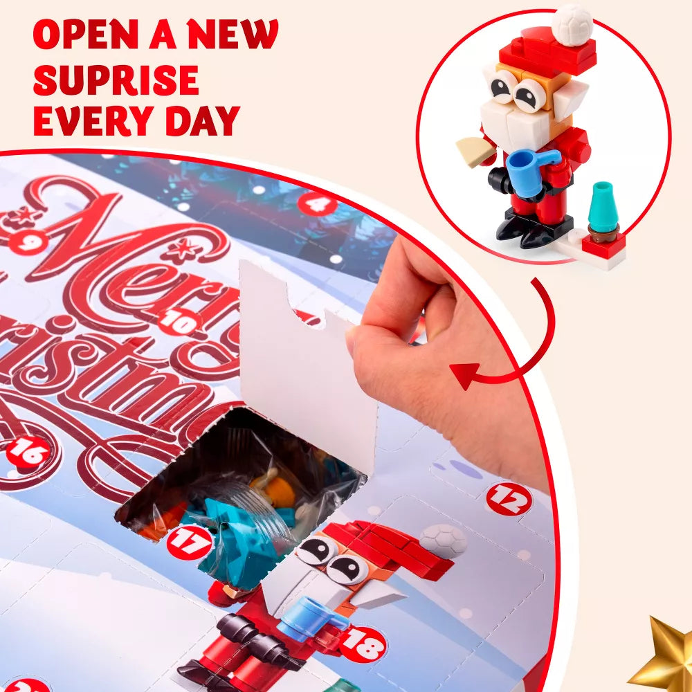 Building Block Advent Calendar with 24 Daily Mini Builds and 2 Grand Finale Sets
