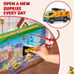 Construction Vehicle Advent Calendar with 24 Alloy Pieces and Foldable City Play Mat for Ages 3 Plus