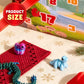 24-Piece 3D Printed Advent Calendar with Christmas and Animal Toys for Kids