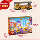 Construction Vehicle Advent Calendar with 24 Alloy Pieces and Foldable City Play Mat for Ages 3 Plus