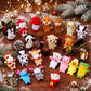 Plush Finger Puppet Advent Calendar with 24 Animal Characters and Reusable Storage Box