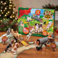 Pet Advent Calendar with 24 Dog and Cat Figurines and Interactive Play Mat