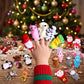 Plush Finger Puppet Advent Calendar with 24 Animal Characters and Reusable Storage Box