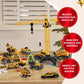 Construction Vehicle Advent Calendar with 24 Alloy Pieces and Foldable City Play Mat for Ages 3 Plus