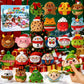 24-Piece Mini Plush Advent Calendar with Hanging Lanyards and Holiday Characters for Kids