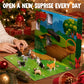 Pet Advent Calendar with 24 Dog and Cat Figurines and Interactive Play Mat