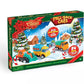 Pull Back Car Advent Calendar with 24 Toy Vehicles and Numbered Doors for Ages 3 and Above