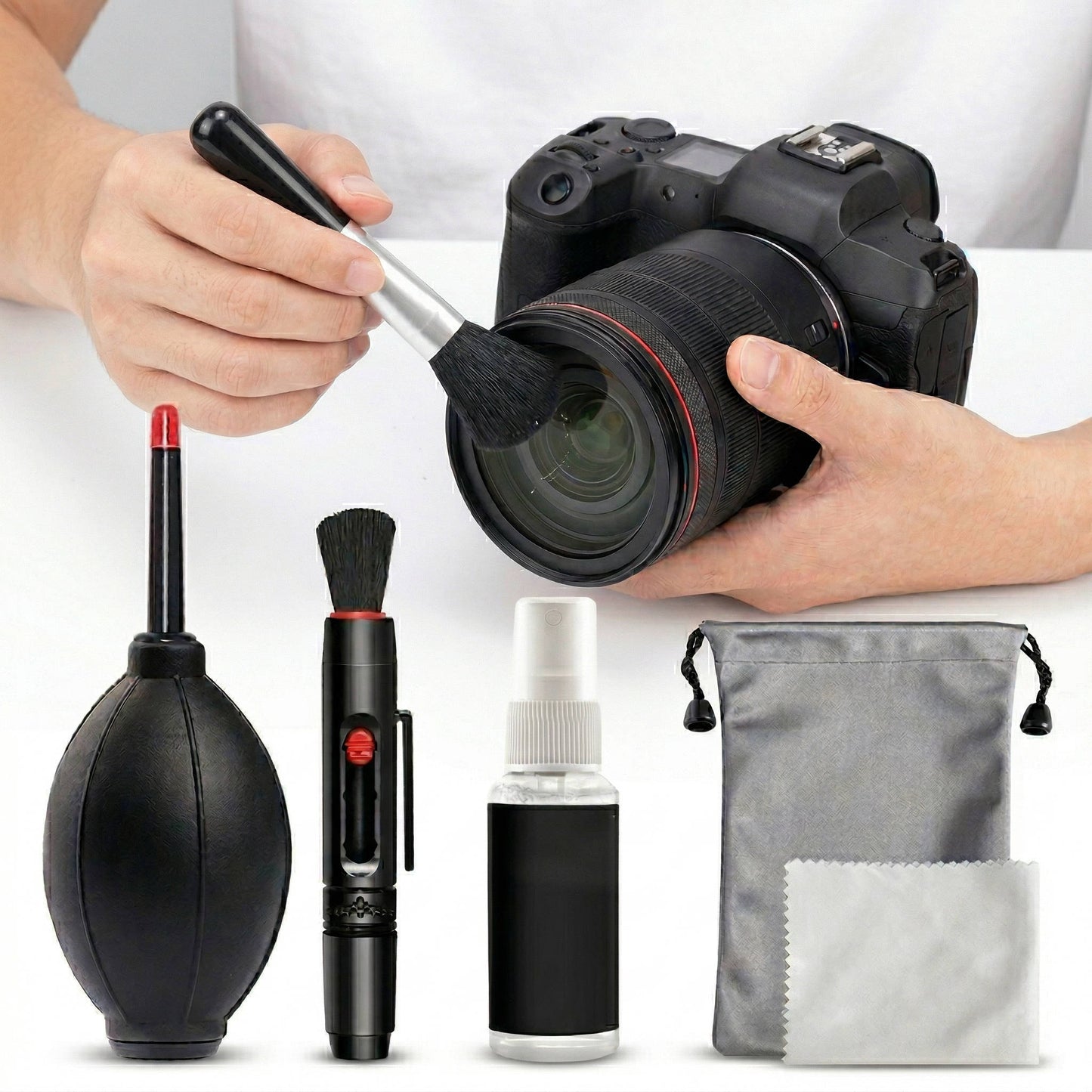 Professional DSLR Camera Lens Cleaning Kit, Bundle with Lens Cleaner