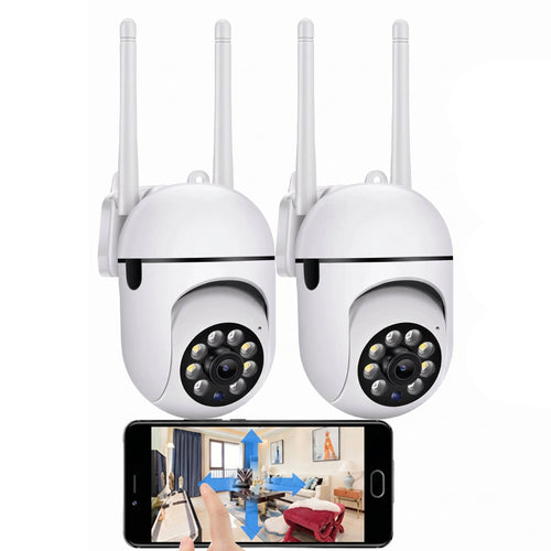 2 Pack Smart Outdoor Wireless Security Cameras, 5G WiFi 1080P HD Night Vision Cameras