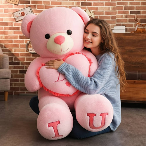 Oversized Plush Teddy Bear Backrest with Machine Washable Cover and Shape Retention  Filling