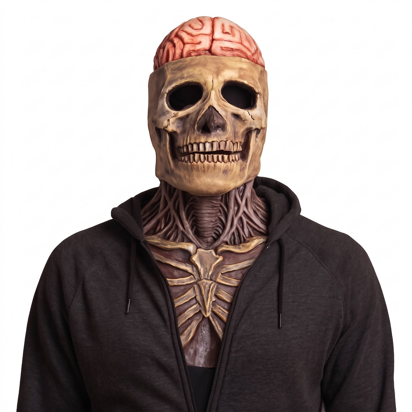 Skeleton Mask, Realistic Skull Mask with Moving Jaw for Halloween Parties, Cosplay and Costume Events
