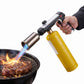 Propane Torch, Adjustable Flame Outdoor Torch with One Button Start for Cooking Weeding BBQ and Campfires