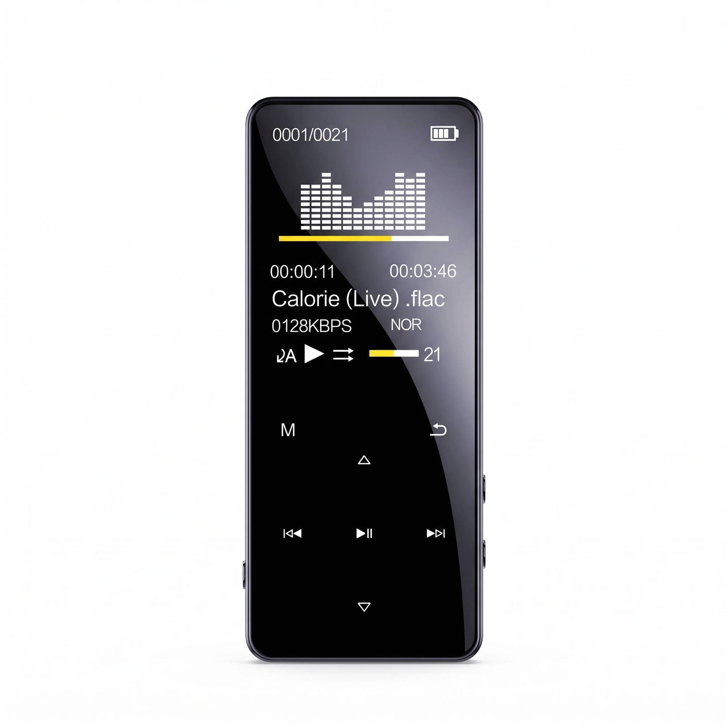 Portable MP3 MP4 Player, Bluetooth 5.0 Music Player with HD Speaker, FM Radio, Voice Recorder and E Book Function