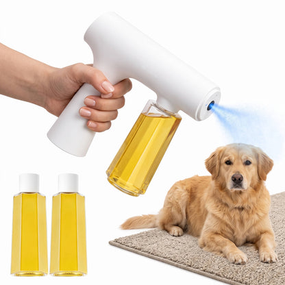 Blue Light Deodorizer, Nano Odor Eliminator Spray Kit for Dog & Cat Urine, Litter Box, Carpet and Fabric