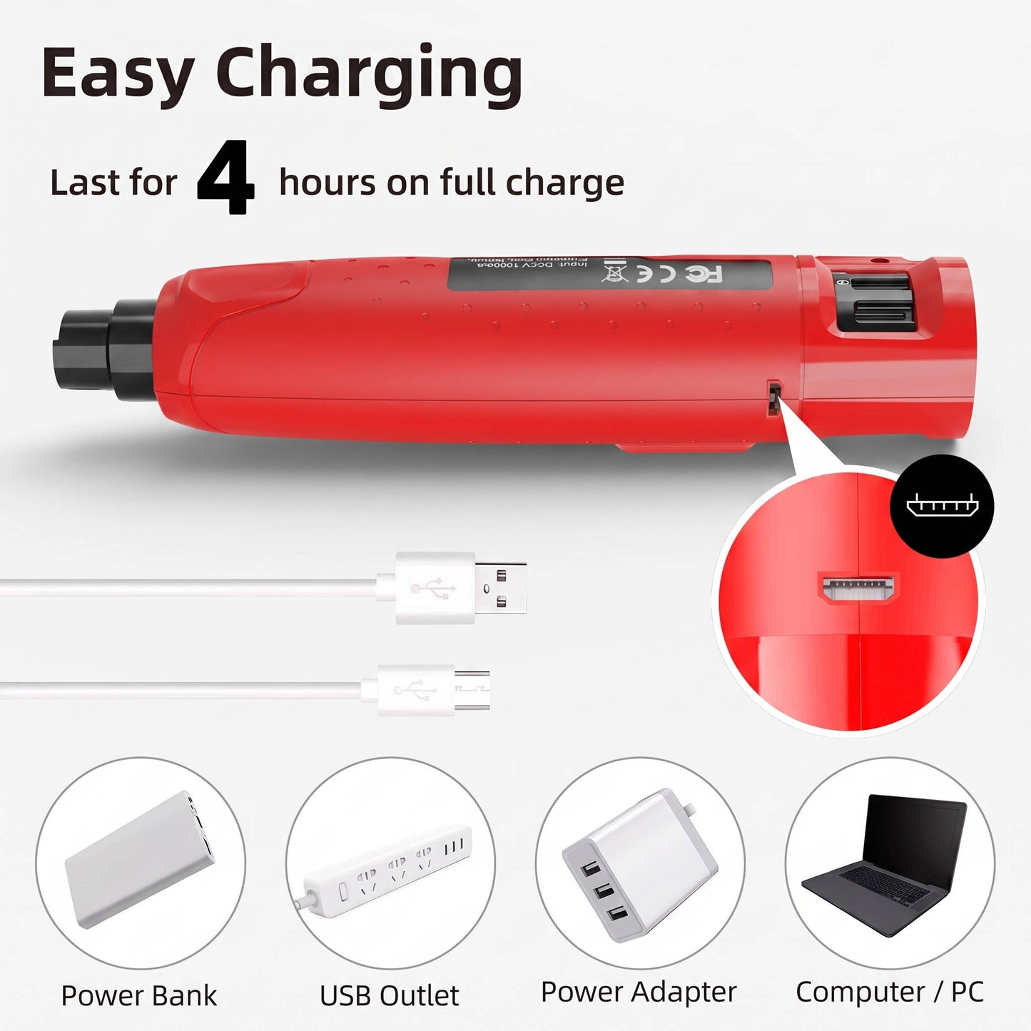 Pet Nail Grinder, Dustproof Electric Trimmer with LED Light, 6 Speeds for Dogs and Cats