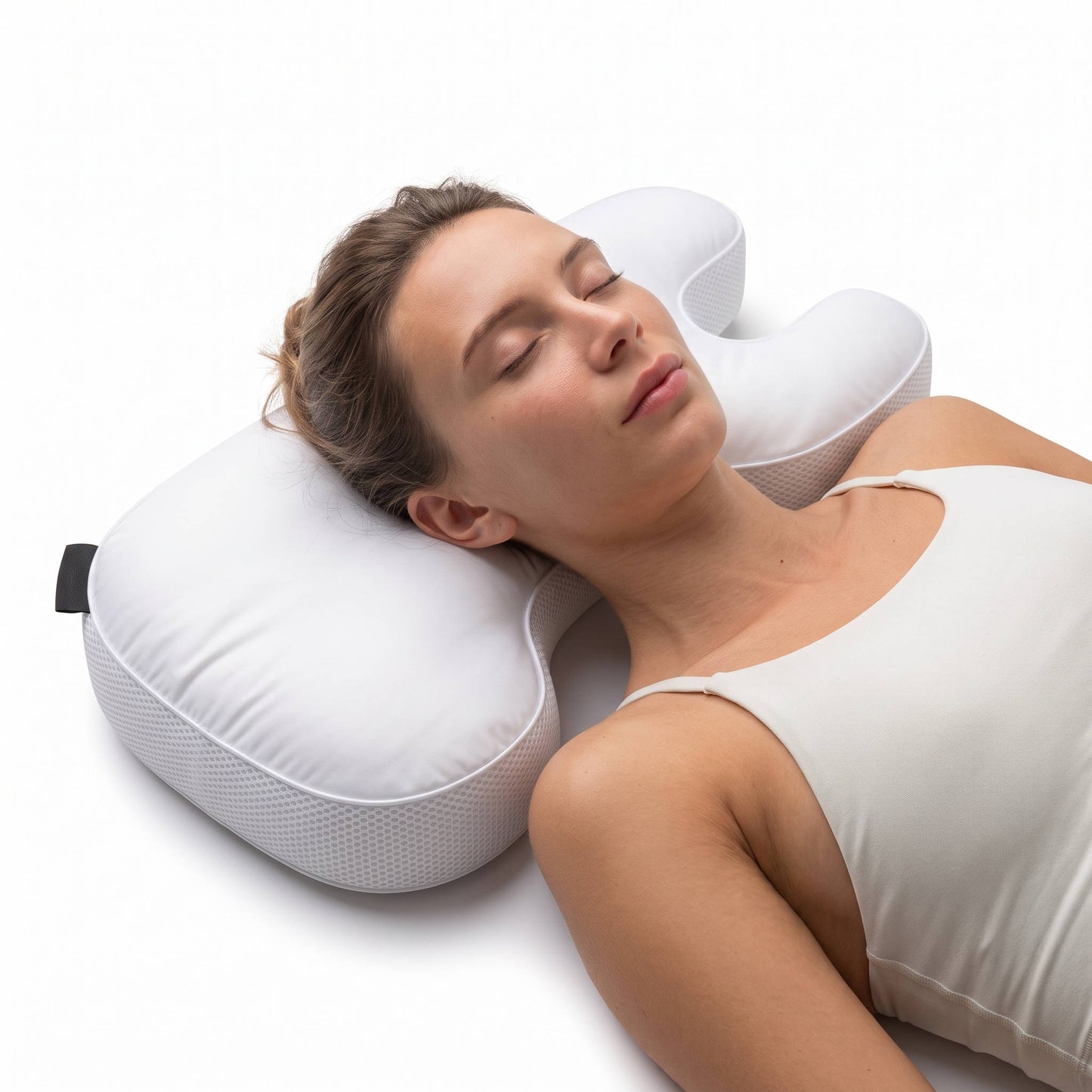 Anti Wrinkle Skincare Pillow, Ergonomic Memory Foam Pillow for Side and Back Sleepers, Helps Reduce Sleep Lines