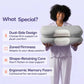 Ergonomic Cervical Neck Support Pillow, Orthopedic Contour Design for Neck and Shoulder Pain Relief