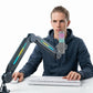 RGB Mic Boom desk Arm Stand Adjustable, 11 Light Modes Durable Steel USB Mic Stand for Gaming Streaming Podcast Recording