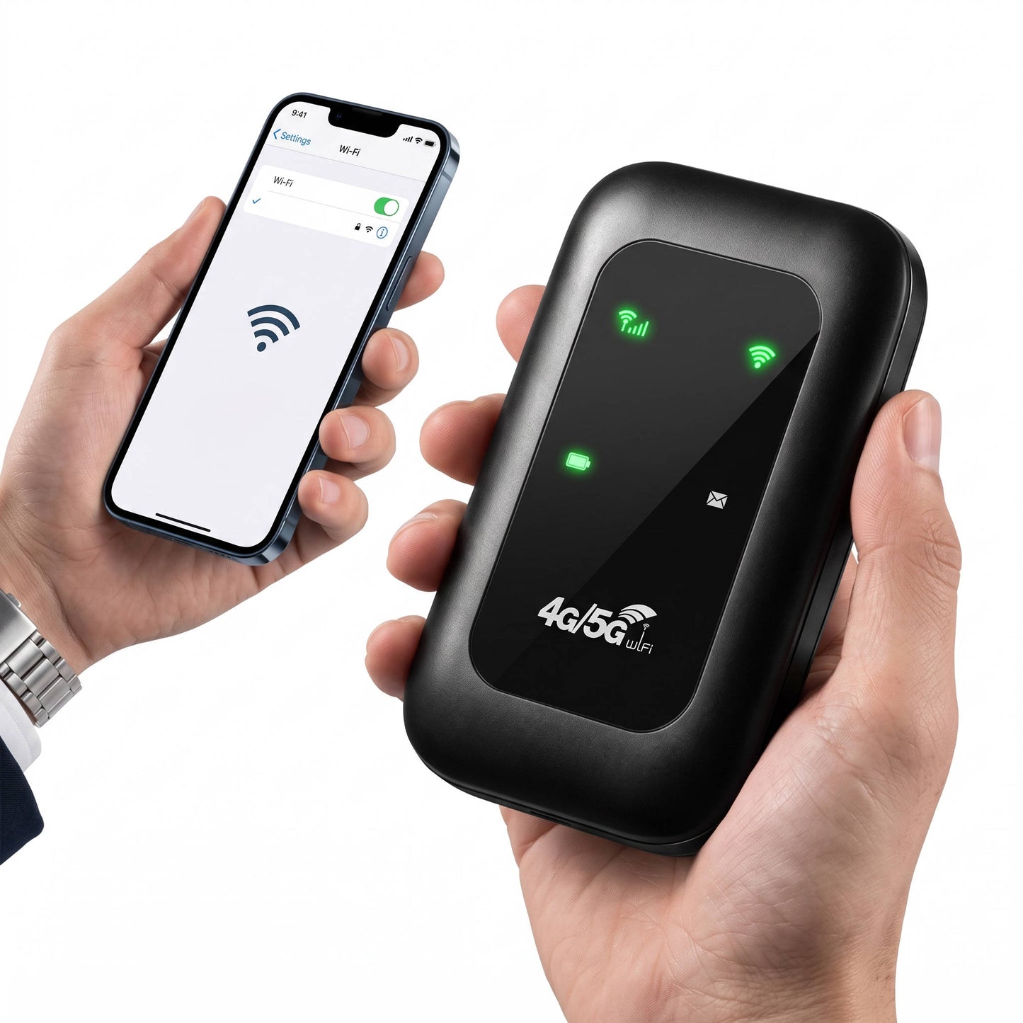 Pocket 4G WiFi Router, Mini Portable Mobile Hotspot, SIM Card Travel Internet, Multi Device Connection