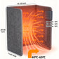 Under Desk Heater with Heated Floor Mat, Portable Foot Warmer with 8 Heat Levels and 12H Timer for Home Office