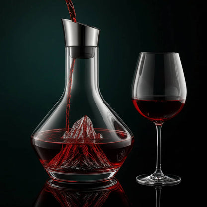 Wine Decanter with 360-Degree Aerator and Double Layer Filter, 1.5 Quart Capacity