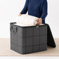 Large Fabric Storage Bag, High Capacity Zipper Organizer for Bedding Linens Clothes and Apparel, Closet Storage and Moving
