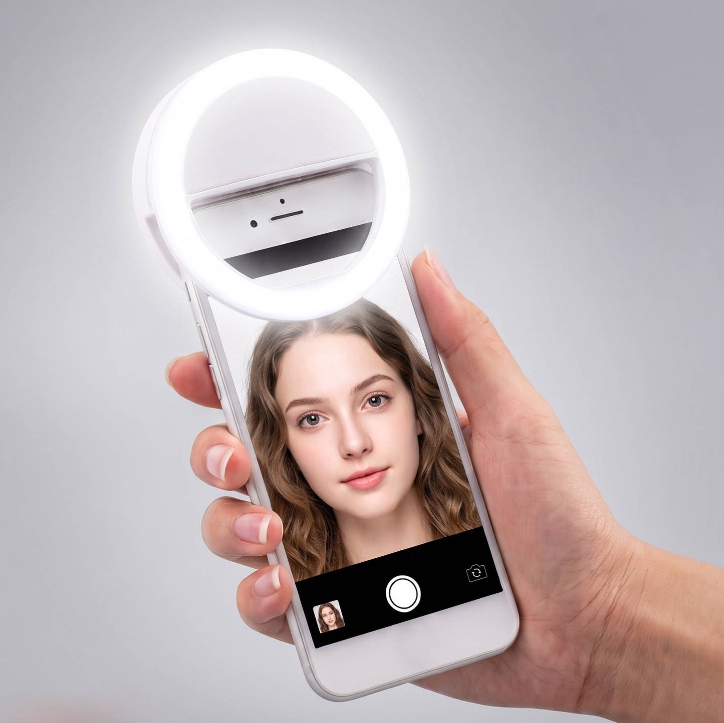 Portable Selfie Ring Light, Adjustable LED Lighting for Photos, Videos and Makeup