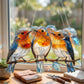 Window Suncatcher Stained Glass Bluebird Acrylic Hanging Decor