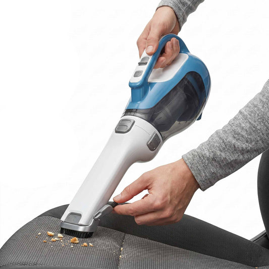 Cordless Handheld Vacuum Cleaner, Compact Home and Car Vacuum with Crevice Tool, Rotating Nozzle Charging Station Large Dust Bowl