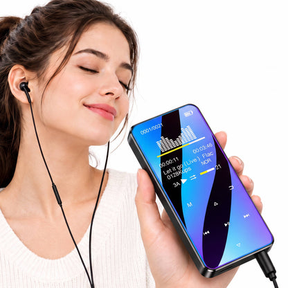 Portable MP3 MP4 Player, Bluetooth 5.0 Music Player with HD Speaker, FM Radio, Voice Recorder and E Book Function
