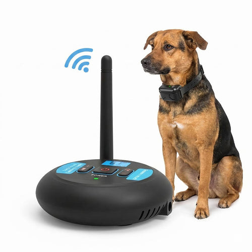 2 in 1 Wireless Dog Training Collar, Outdoor dog Containment System with Remote Control Safe Boundary