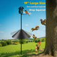 19 Inch Metal Squirrel Baffle for Bird Feeder Pole, Squirrel Proof Rain Guard Cover