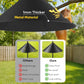 19 Inch Metal Squirrel Baffle for Bird Feeder Pole, Squirrel Proof Rain Guard Cover