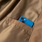 Mens Bomber Jacket with Metal Zipper and Rib Knit Trim for Spring Fall