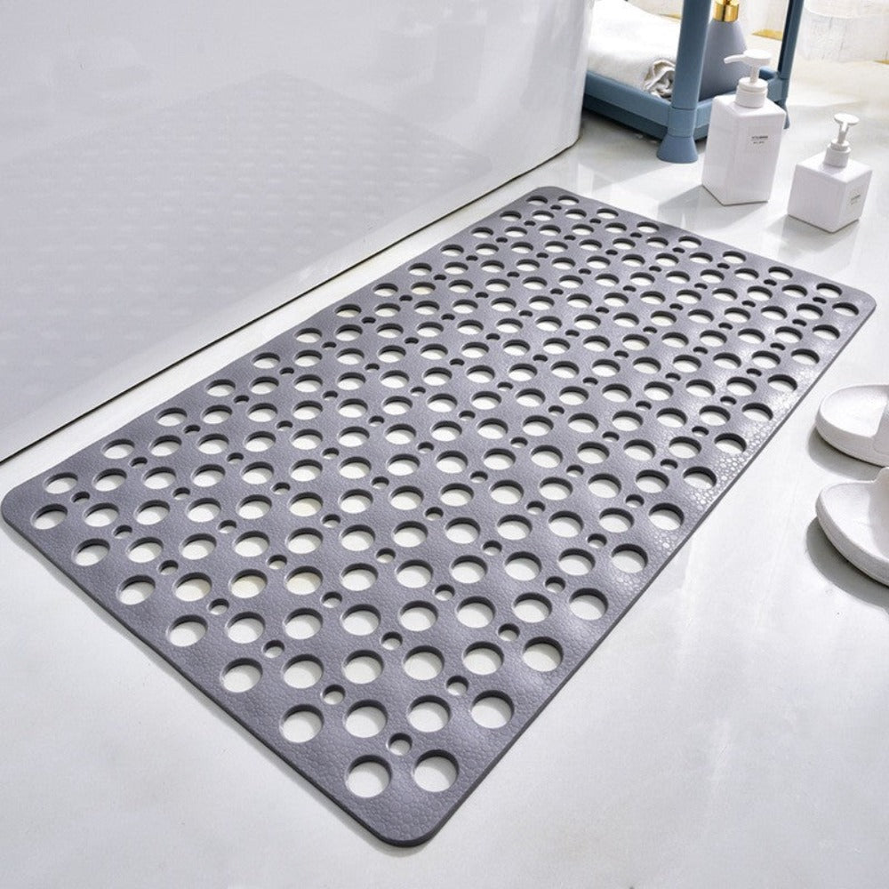 Textured Shower Mat with Antibacterial Treatment and Non-Slip Grip All Vera Mart