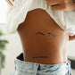 Temporary Tattoo Sheet with Water Transfer Application and 7-Day Wear