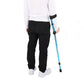 Adjustable Folding Crutch with Ergonomic Grip Handle and Anti-Slip Rubber Tip